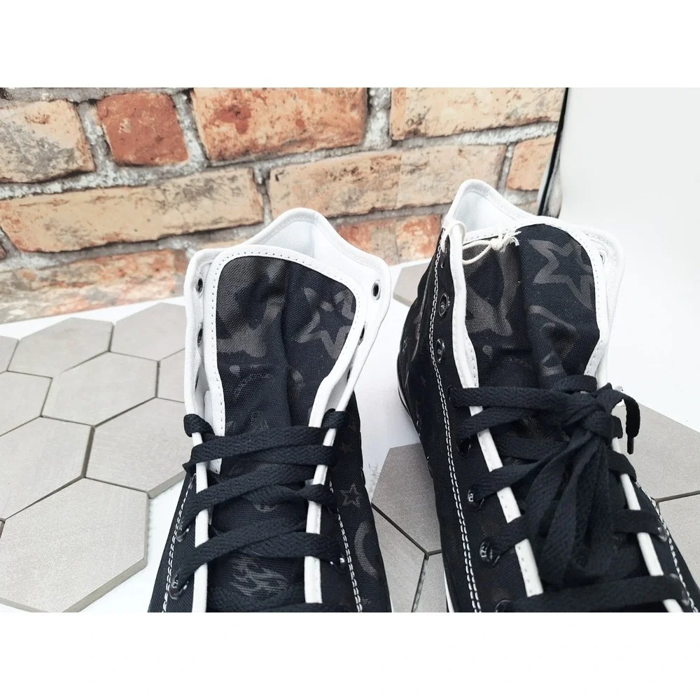 Converse Custom Ctas Hi Y2K Icon Print‎ Smiley Stars Butterfly Men Sz 10.5 - Picture 5 of 16